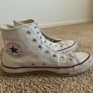 Converse White High-Top Sneakers